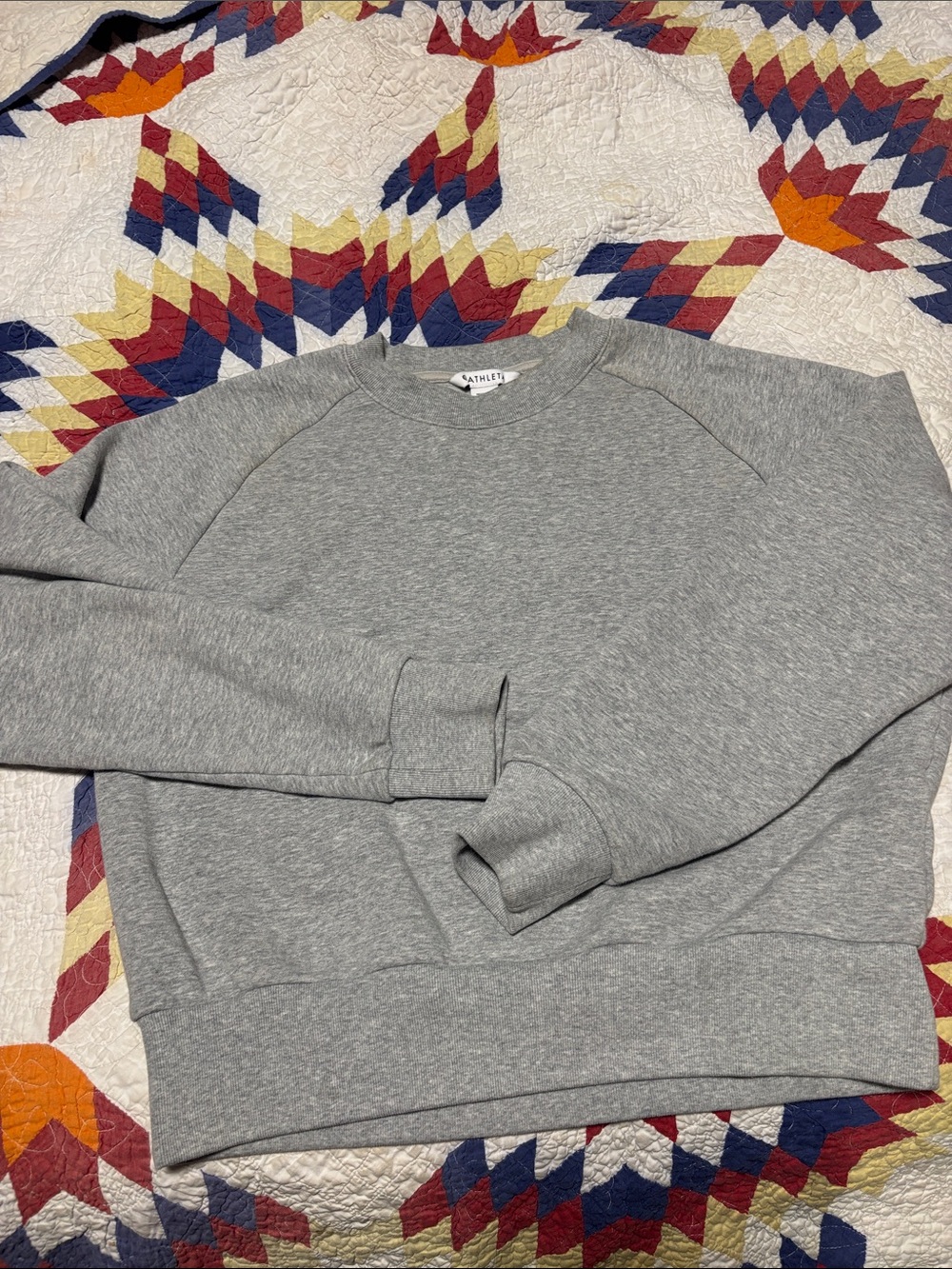 Gray Crewneck Sweatshirt - Casual Pullover